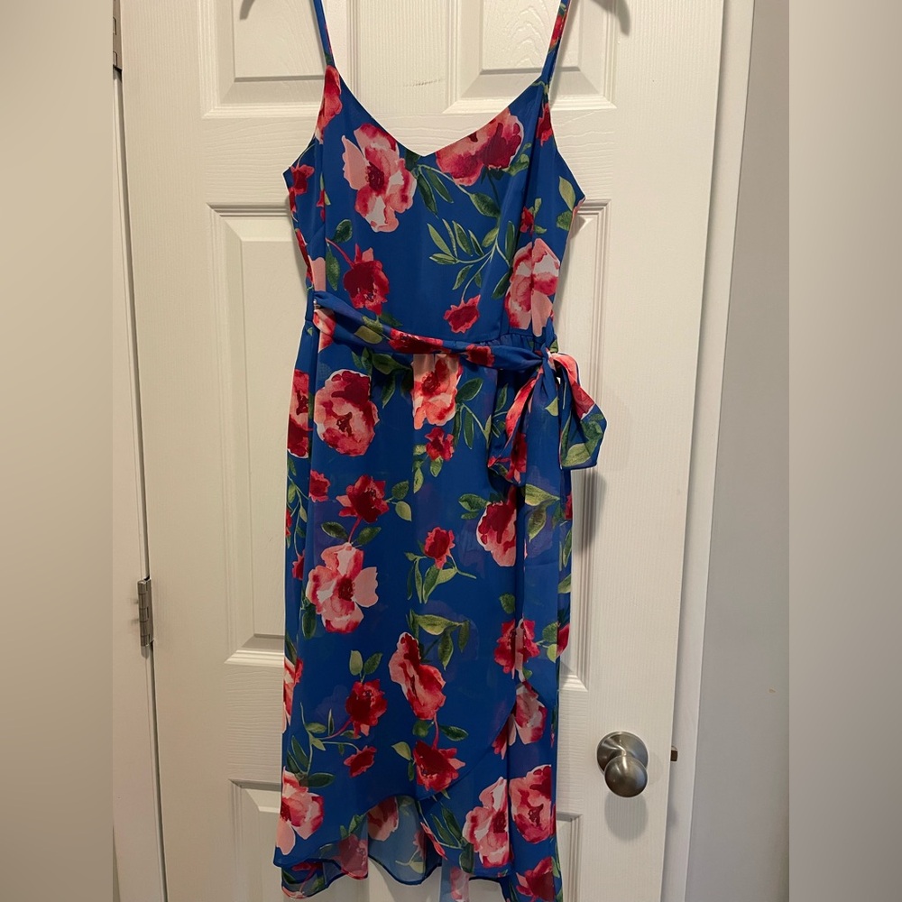 Vince Camuto Royal Blue Floral Maxi Dress